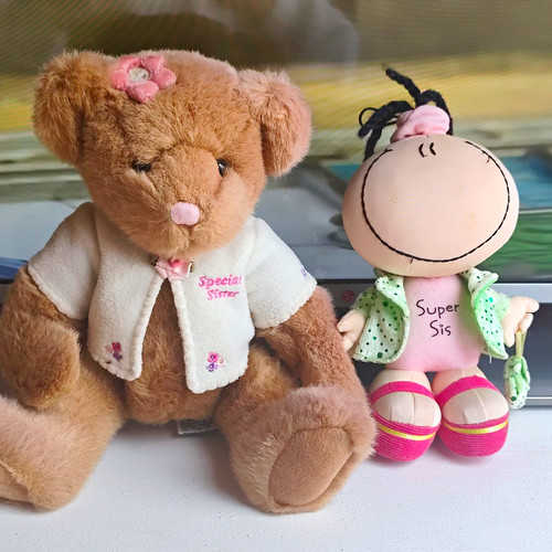 Russ brown plush teddy - brown,