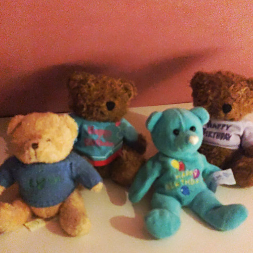 Happy birthday bear plush - happy,