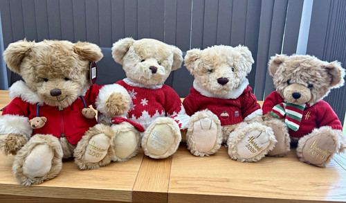 Harrods christmas teddy - teddy, bear