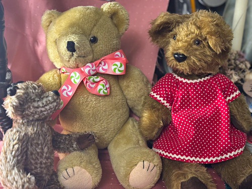 Vintage teddy bears jointed - 3,