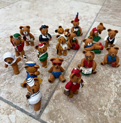 Miniature teddy bear figurine - miniature,