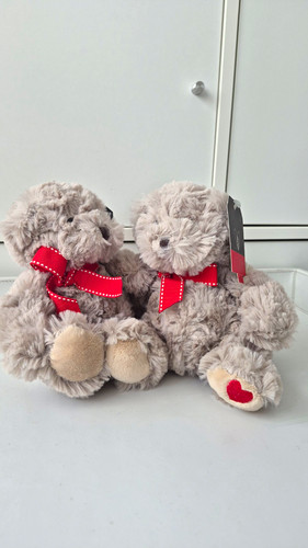 Waitrose grey plush teddy - grey,